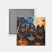 フィンランド語ラプントハロウィン不気味 マグネット (正面/裏面)