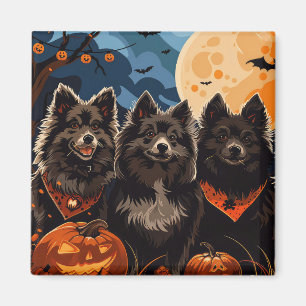 フィンランド語ラプントハロウィン不気味 マグネット