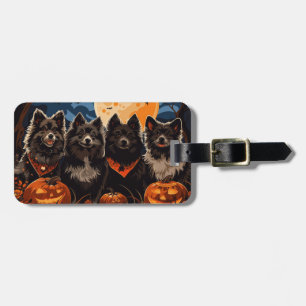 フィンランド語ラプントハロウィン不気味 ラゲッジタグ