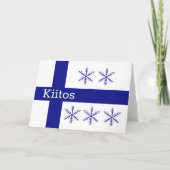 フィンランド語 サンキューカード (正面)