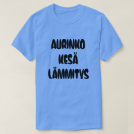 フィンランド語（夏の暑さを表す言葉） Tシャツ