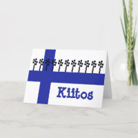 フィンランド語Thank You Noteカード