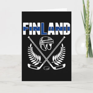 フィンランド アイスホッケーファン ジャージ フィンランド国旗 ホッケー カード