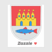 フィンランド、オウルの紋章 シール (シート)