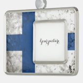 フィンランド シルバープレートフレームオーナメント (左)