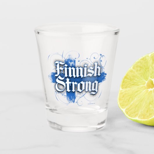 フィンランド・ストロング ショットグラス (正面)