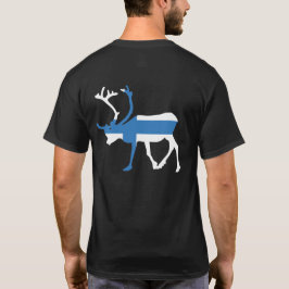フィンランド トナカイ バックプリントTシャツ Tシャツ