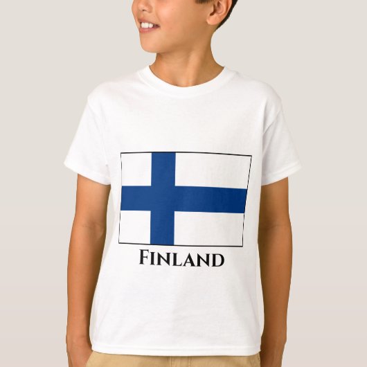 フィンランド（フィンランド）国旗 Tシャツ (正面)