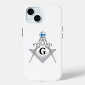 フィンランド・フリーメイソンリーのマーク Case-Mate iPhoneケース (裏面)