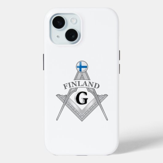フィンランド・フリーメイソンリーのマーク Case-Mate iPhoneケース (裏面)