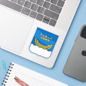 フィンランド、ヘルシンキの紋章 シール (ノートパソコンとiPhone)