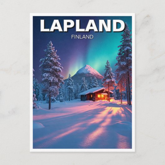 フィンランド・ラップランド旅行 ポストカード (正面)