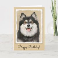 フィンランド·ラ絵画プフンドのかわいいオリジナルの犬アート
