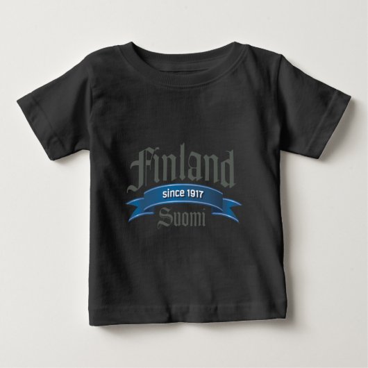 フィンランド 1917年以来 ベビーTシャツ (正面)