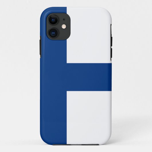 フィンランド- Siniristilippuの旗 Case-Mate iPhoneケース (裏面)