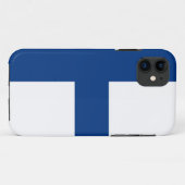 フィンランド- Siniristilippuの旗 Case-Mate iPhoneケース (裏面(横))