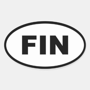 フィンランドFINヨーロッパ 楕円形シール