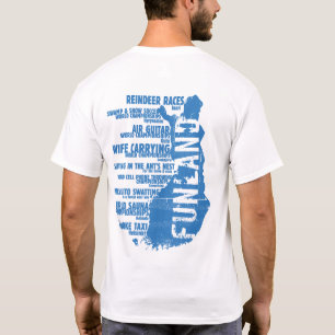 フィンランドFunlandのリスト2の背部Tシャツ Tシャツ