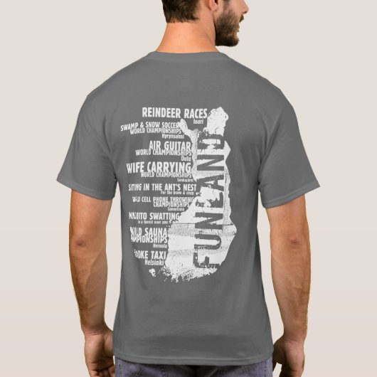 フィンランドFunlandのリスト4の背部Tシャツ Tシャツ (裏面)