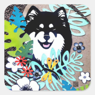フィンランドLAPPHUNDのステッカー スクエアシール