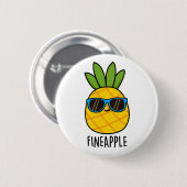 フィンリおもしろいーカッコいいルPineapple Pun 缶バッジ (正面&裏面)
