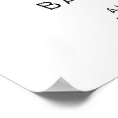 フィン |ダストブルーボーホレインボーハートボーイ誕生日 ポスター (角)