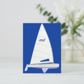 フィン・レーシング・ヨット・オンデザイン・オリンピック・クラス ポストカード (スタンド正面)