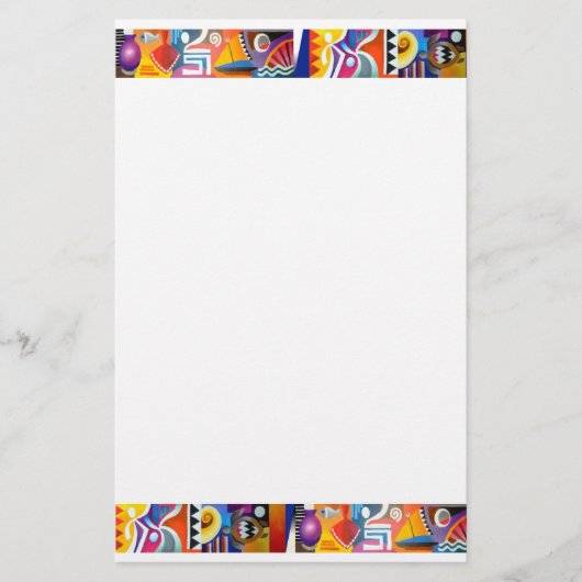 "フィージーのリズム" 便箋 (正面)