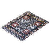 フィージーの樹皮布の布のプリントのノート ノートブック (左側)