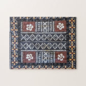 フィージーの樹皮布の布のプリントのパズル ジグソーパズル (横)