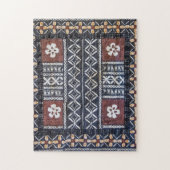 フィージーの樹皮布の布のプリントのパズル ジグソーパズル (縦)