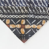 フィージーの樹皮布の布のプリントのフリースブランケット フリースブランケット (角)