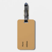 フィージーの樹皮布の布のプリントの荷物のラベル ラゲッジタグ (裏面縦)