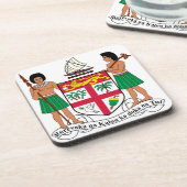 フィージーの紋章付き外衣 コースター (左側)