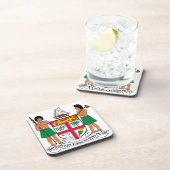 フィージーの紋章付き外衣 コースター (右側)