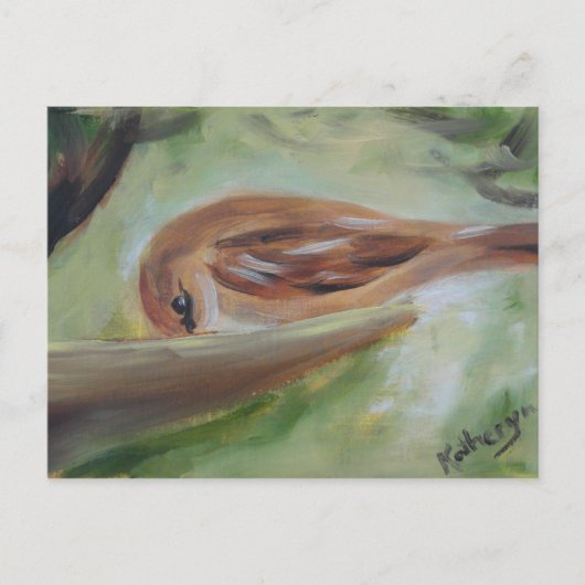 フィーダのスパロー ポストカード (正面)