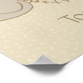 フィーダーで小さなベージュのバーディー – 一緒に良い。 ポスター (角)