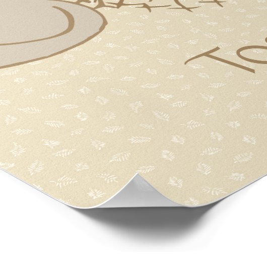 フィーダーで小さなベージュのバーディー – 一緒に良い。 ポスター (角)