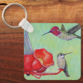 フィーダーのキーチェー絵画ンでハミングバード キーホルダー (正面)