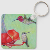 フィーダーのキーチェー絵画ンでハミングバード キーホルダー (裏面)