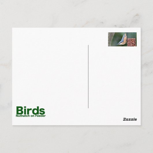 フィーダー上の縫合 ポストカード (裏面)