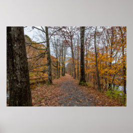 フィーダー運河トレイルポスターの秋の終わり ポスター