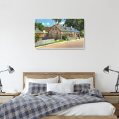 フィートの外部ビュー西およびブロック・ハウス# キャンバスプリント (インサイチュ (寝室))