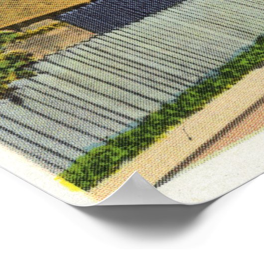 フィートの外部ビュー西およびブロック・ハウス# ポスター (角)