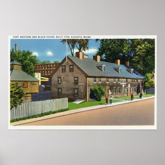 フィートの外部ビュー西およびブロック・ハウス# ポスター (正面)