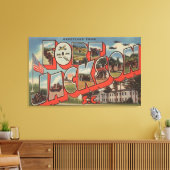 フィートサウスカロライナ州ジャクソン – ラージレターシーン キャンバスプリント (インサイチュ (リビング))