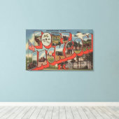 フィートサウスカロライナ州ジャクソン – ラージレターシーン キャンバスプリント (インサイチュ (ウッドフロア))