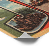 フィートサウスカロライナ州ジャクソン – ラージレターシーン ポスター (角)