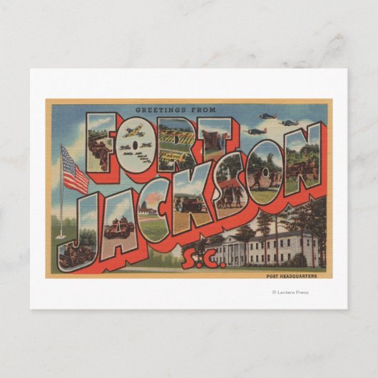 フィートサウスカロライナ州ジャクソン – ラージレターシーン ポストカード (正面)