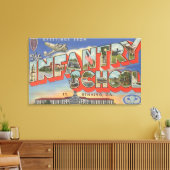 フィートジョージア州ベニング – 歩兵学校 キャンバスプリント (インサイチュ (リビング))